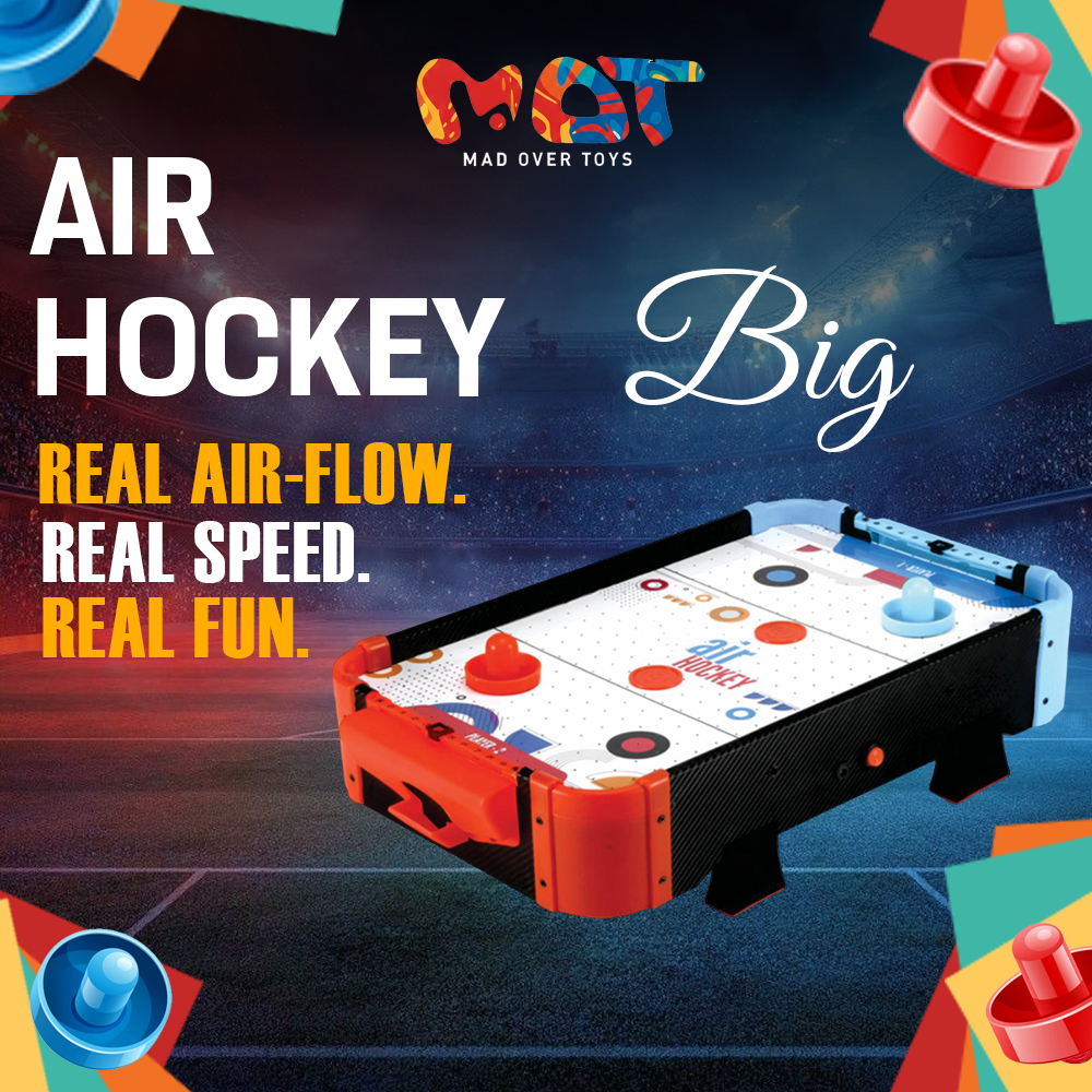 Mad Over Toys Air Hockey Table for Kids & Family | Indoor Air Hockey Game Table for Home, Party & Gift