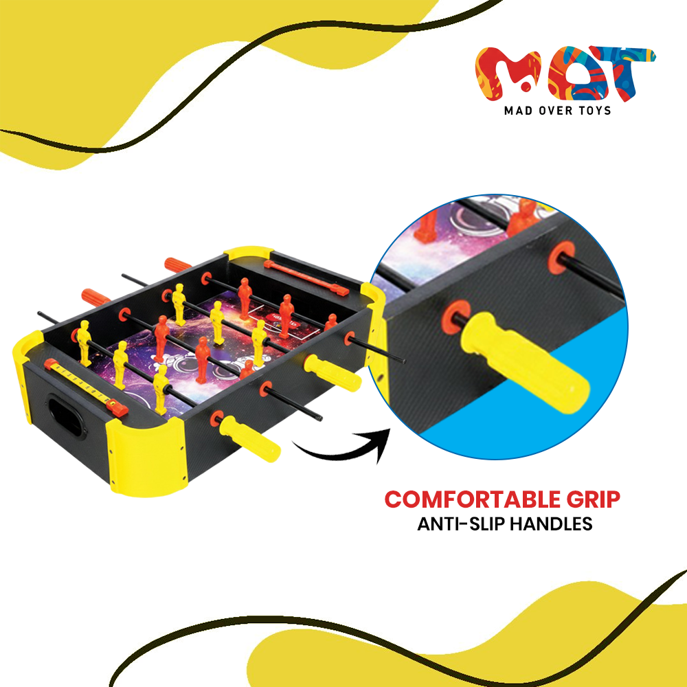 Mad Over Toys 3 In 1 Table Top Foosball Game for Kids | Indoor Multi Game Table for Home, Playroom & Gift