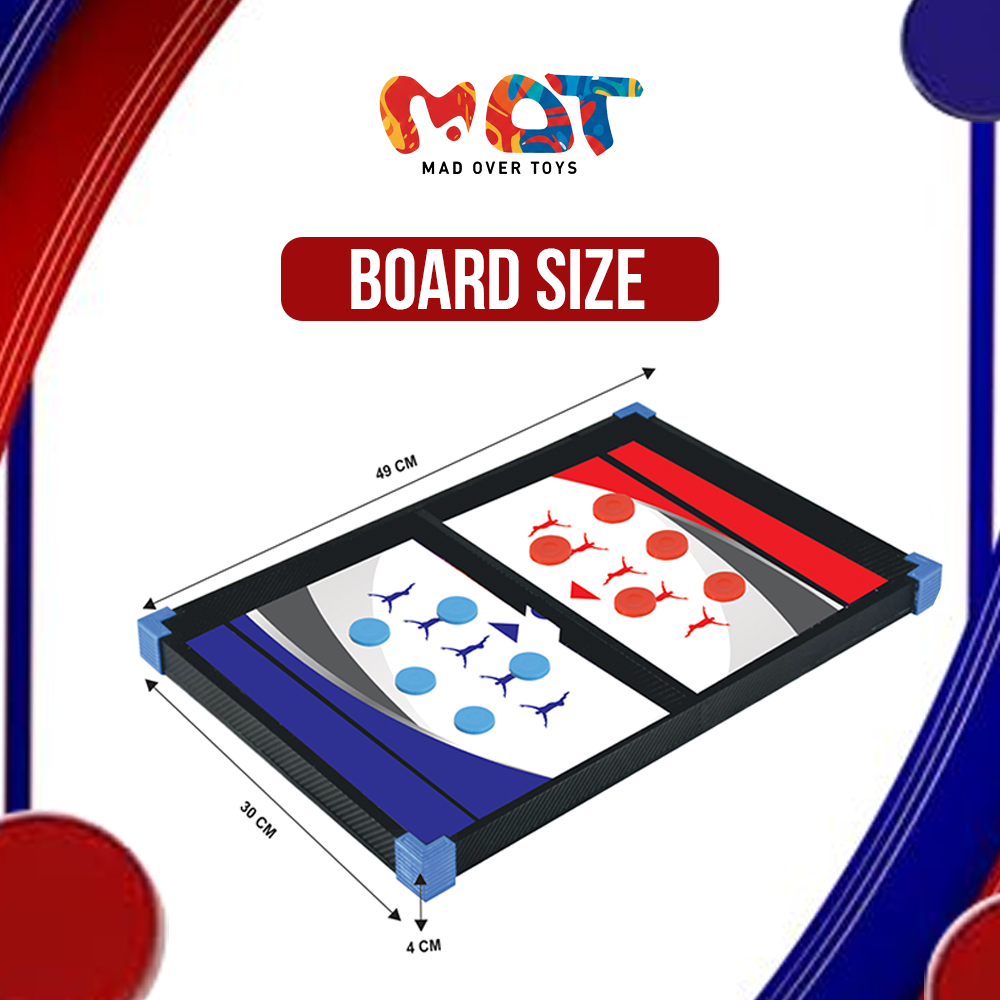 Mad Over Toys 2 In 1 Junior String Hockey for Kids | Indoor Table Game for Home, Playroom & Gift