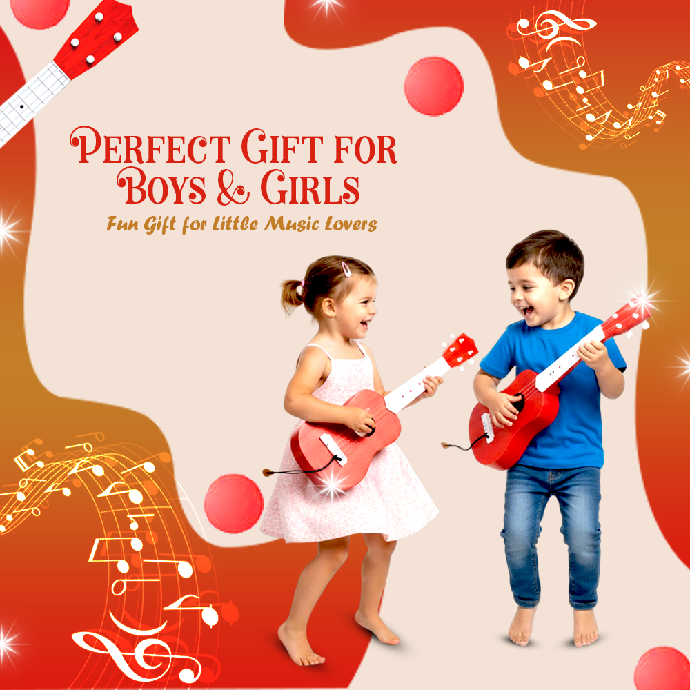 Mad Over Toys Little Rockstar Classical Guitar for Kids | Beginner Musical Instrument for Home, Learning & Gift