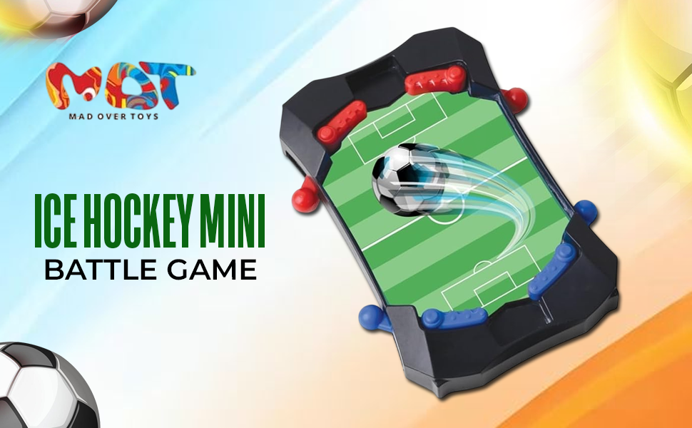 Mad Over Toys Foosball Mini Battle Game for Kids | Indoor Table Football Game for Home, Playroom & Gift A+ Image 1