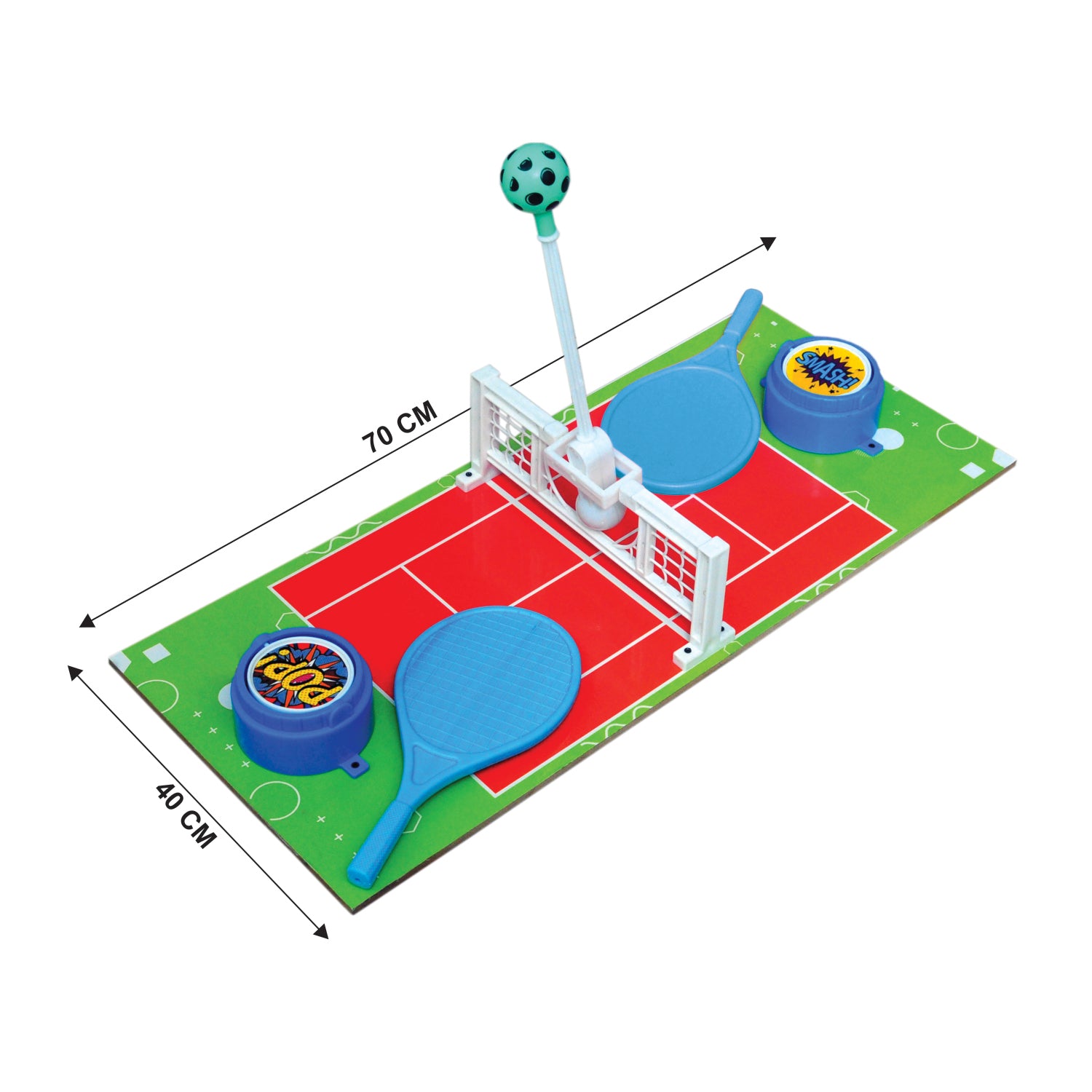 Mad Over Toys Lawn Tennis Battle Big Set for Kids & Family | Indoor Outdoor Lawn Tennis Game for 2 Players | Fun Competitive Tennis Play Set for Home Use