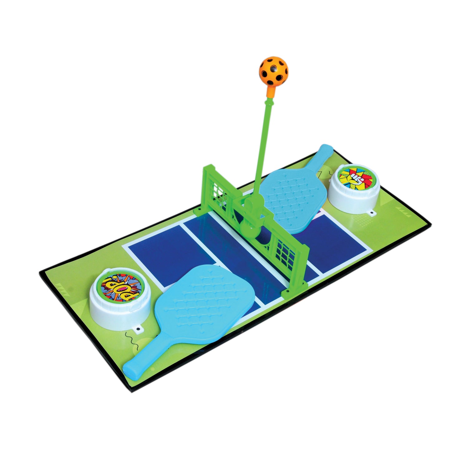 Mad Over Toys Pickle Ball Battle Big Set for Kids & Family | Indoor Outdoor Pickle Ball Game for 2 Players | Fun Competitive Paddle Ball Game for Home Play