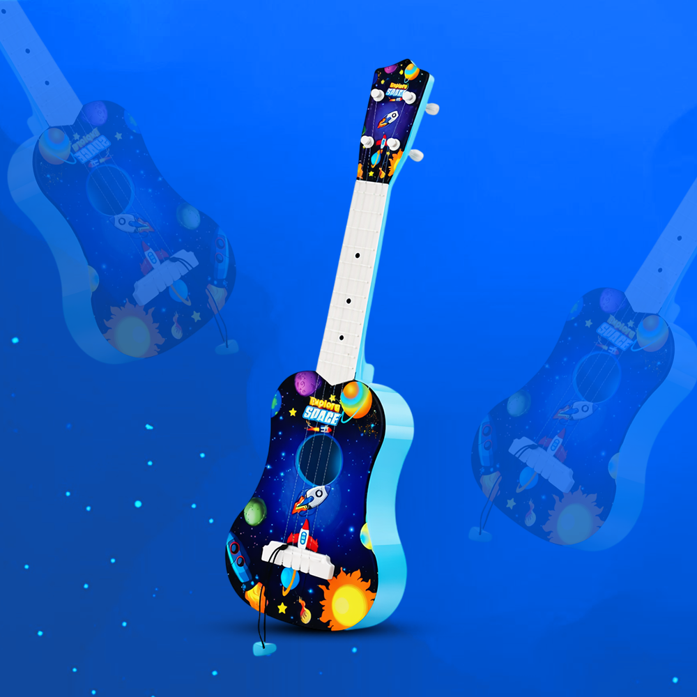 Mad Over Toys Space Little Rockstar Guitar for Kids | Beginner Musical Instrument for Home, Learning & Gift
