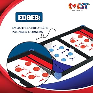 Mad Over Toys 2 In 1 Junior String Hockey for Kids | Indoor Table Game for Home, Playroom & Gift A+ Image 2
